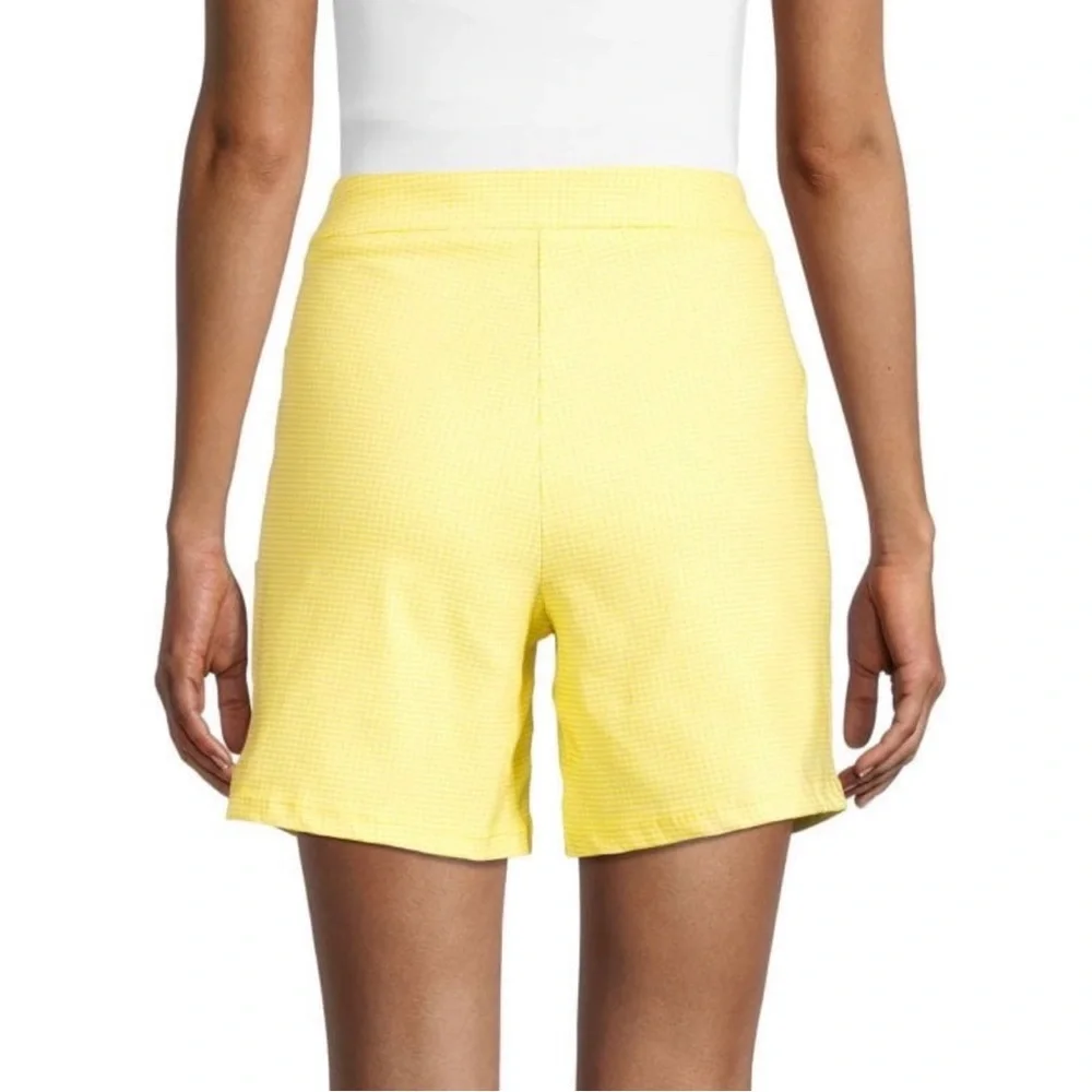 💥NWT💥 Nanette Lepore Checked Pattern High Waist Shorts  Size L - Picture 2 of 3